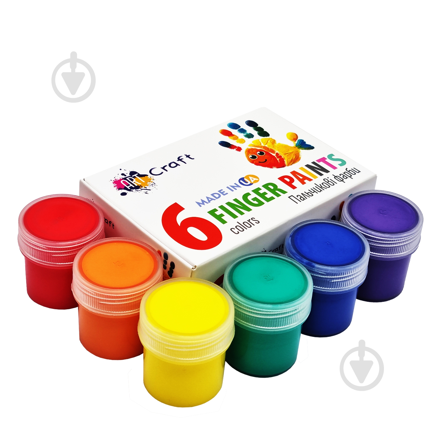 Набор красок пальчиковых 6 шт. по 20 мл 20 мл ART CRAFT - фото 2 Набор красок пальчиковых 6 шт. по 20 мл 20 мл ART CRAFT - фото 2