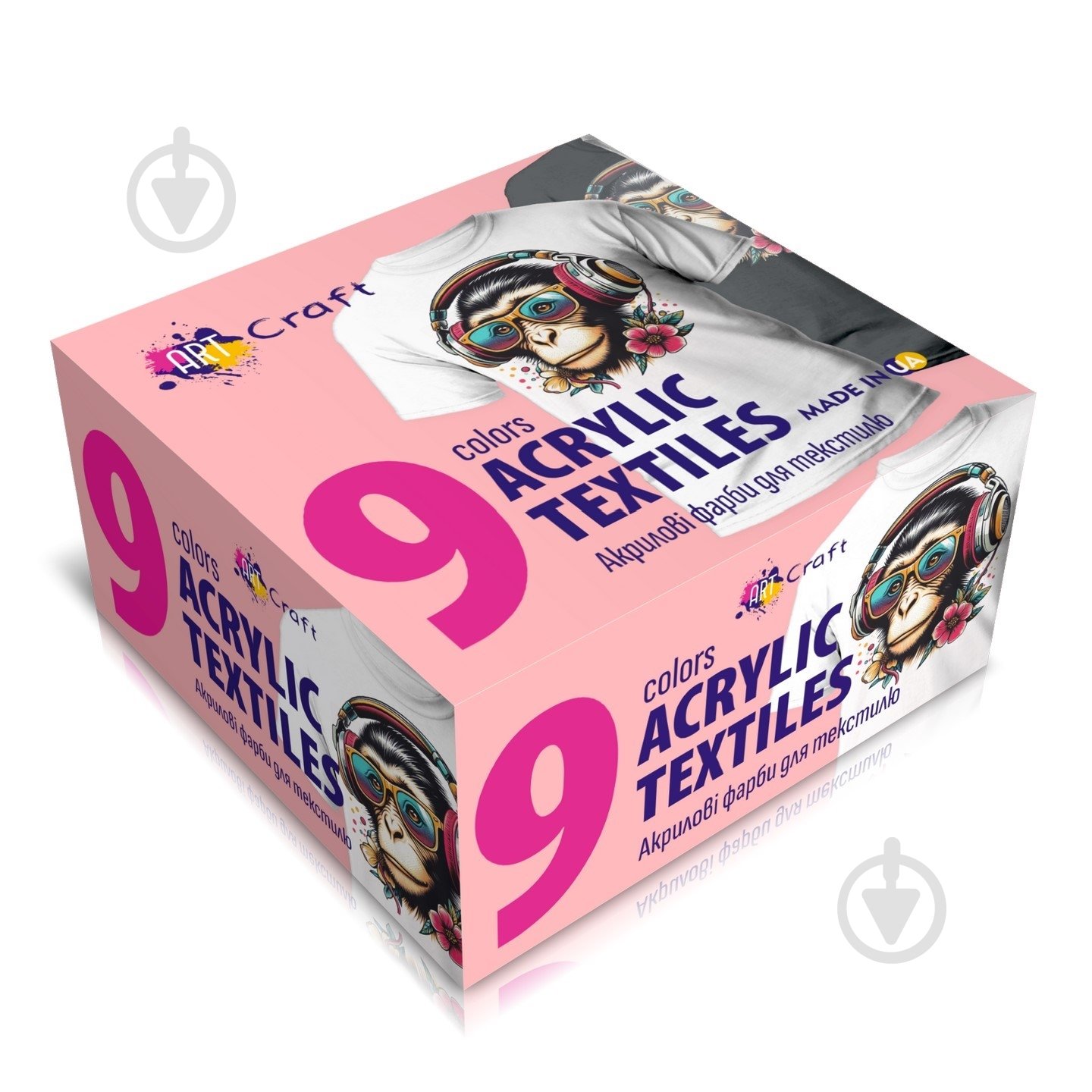 Акрил для декору для текстилю 9 шт. по 20 мл 20 мл ART CRAFT - фото 1 Акрил для декору для текстилю 9 шт. по 20 мл 20 мл ART CRAFT - фото 1