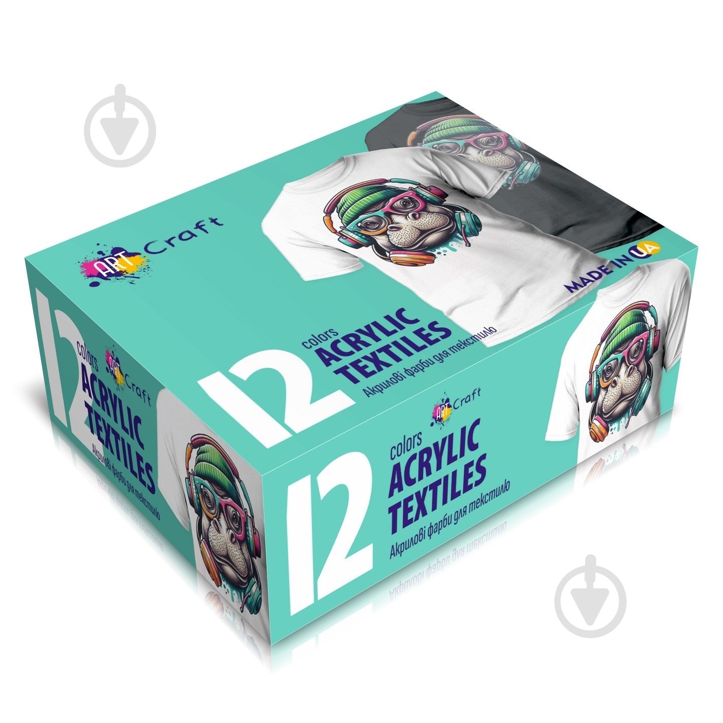 Акрил для декору для текстилю 12 шт. по 20 мл 20 мл Творчість ART CRAFT - фото 1 Акрил для декору для текстилю 12 шт. по 20 мл 20 мл Творчість ART CRAFT - фото 1