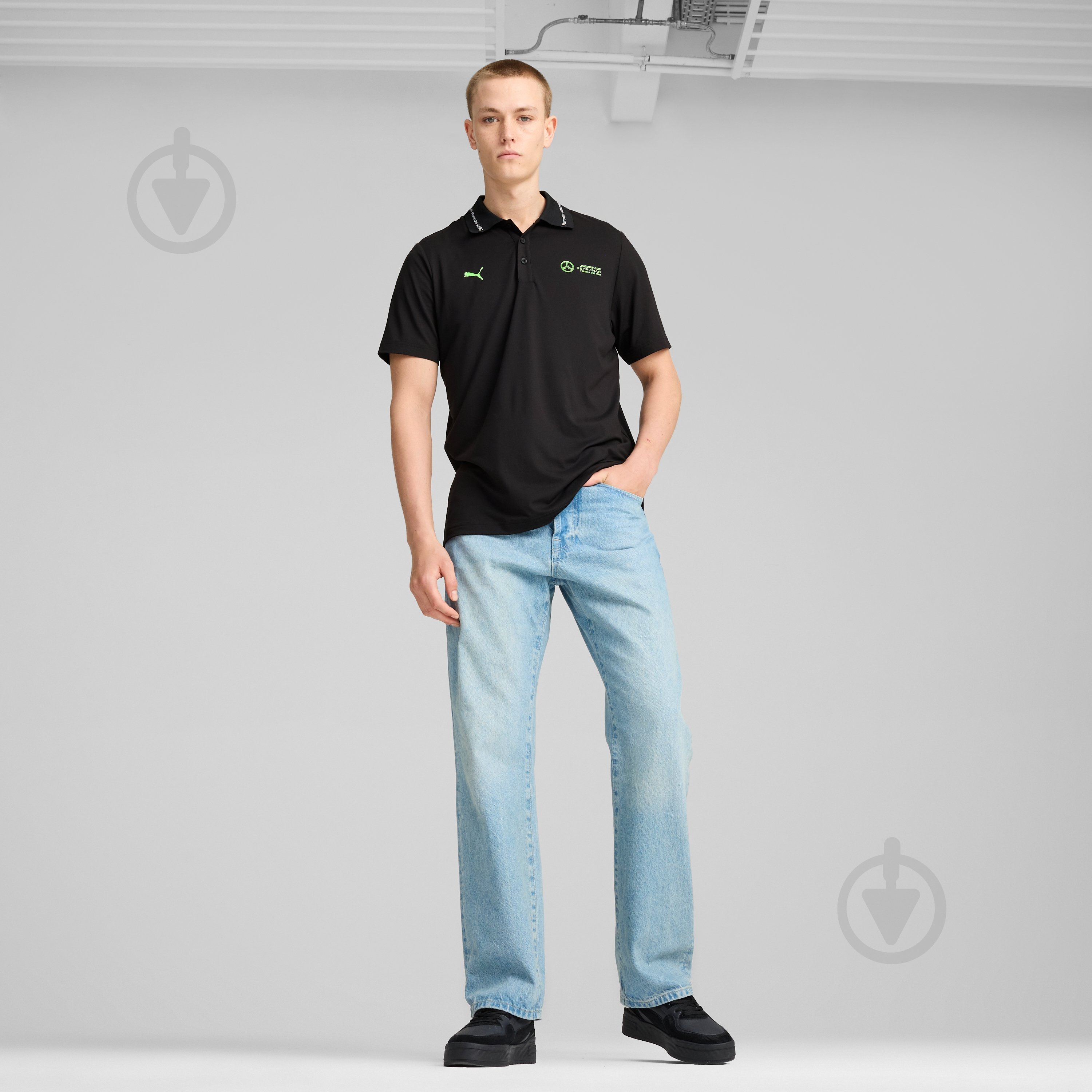 Кроссовки мужские демисезонные Puma MAPF1 CA PRO RIPPLE 30838301 р.41 черные - фото 8