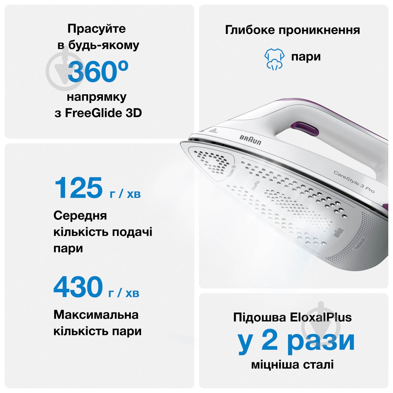 Прасувальна система Braun IS3155VI - фото 3