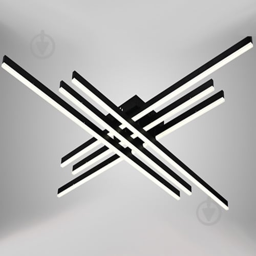 Люстра світлодіодна Luminaria Rovena 150 Вт LED-модуль 02 чорний ROVENA 150W 6L BLACK - фото 1
