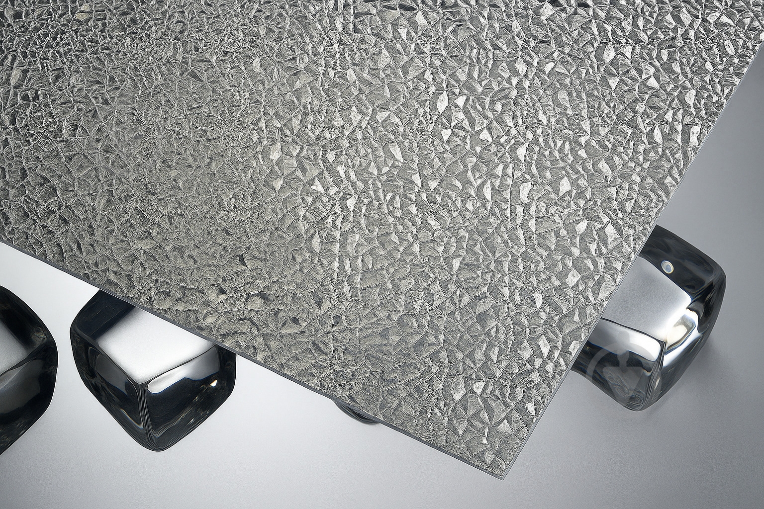 Лист полістирол TOMO Design 2000x1000x2,5 мм Колотий лід прозорий - фото 2 Лист полістирол TOMO Design 2000x1000x2,5 мм Колотий лід прозорий - фото 2