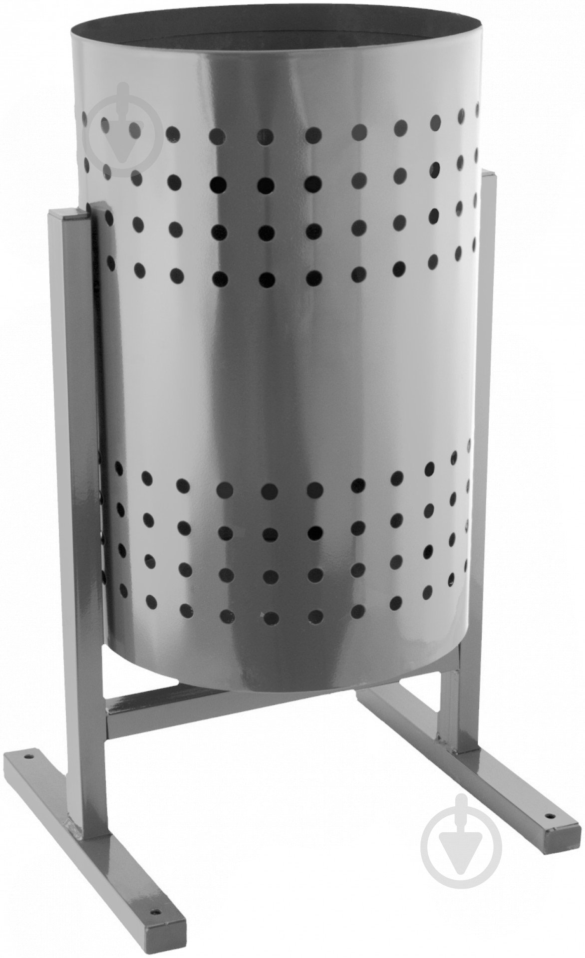 Урна круглая 20 л серый - фото 1