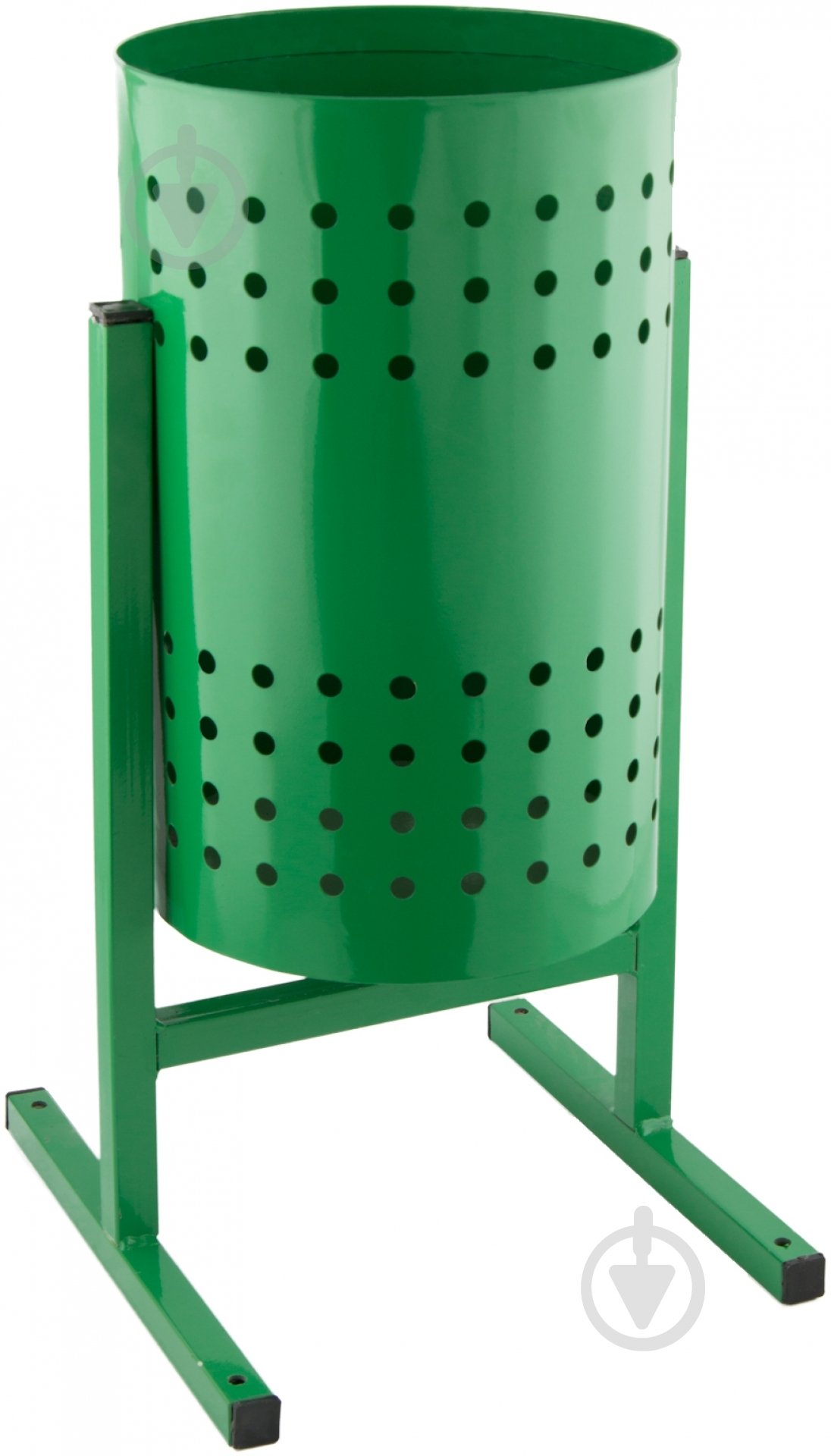 Урна металлическая круглая 37 л в ассортименте - фото 1