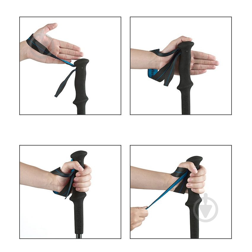 Трекинговая палка Naturehike ST08 NH18D020-Z, 120 см, бордовая (1шт) 6927595748534 - фото 4