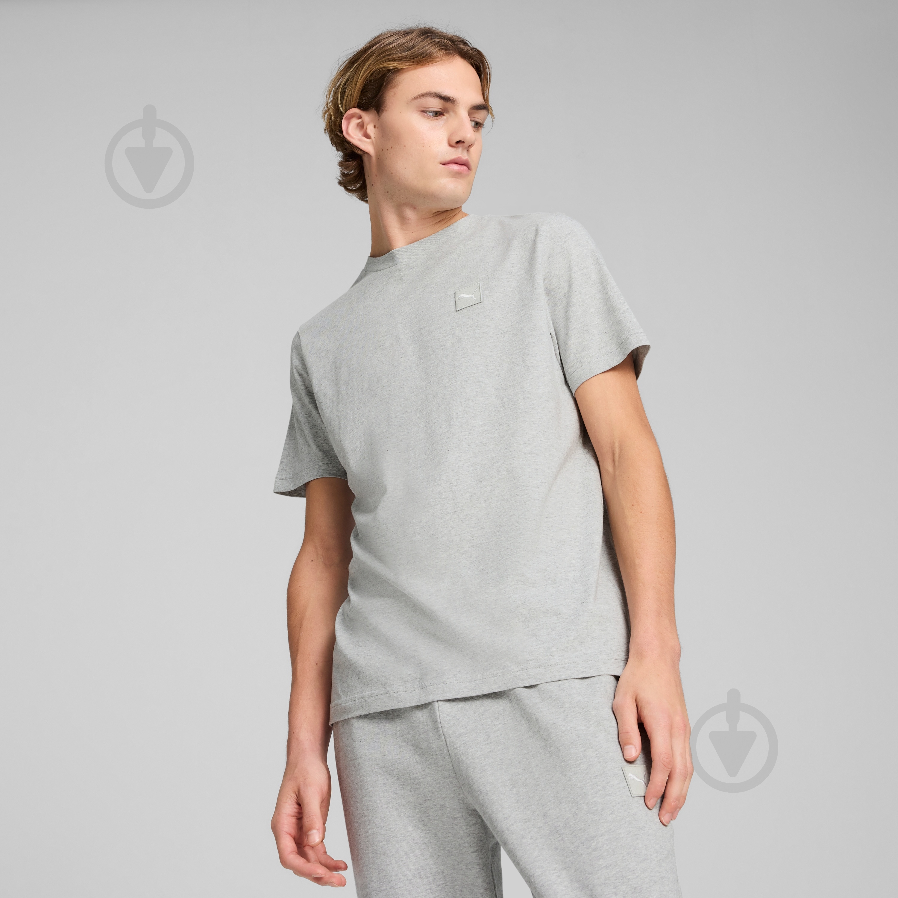 Футболка Puma ESS ELEVATED TEE 68472604 р.L серый - фото 3