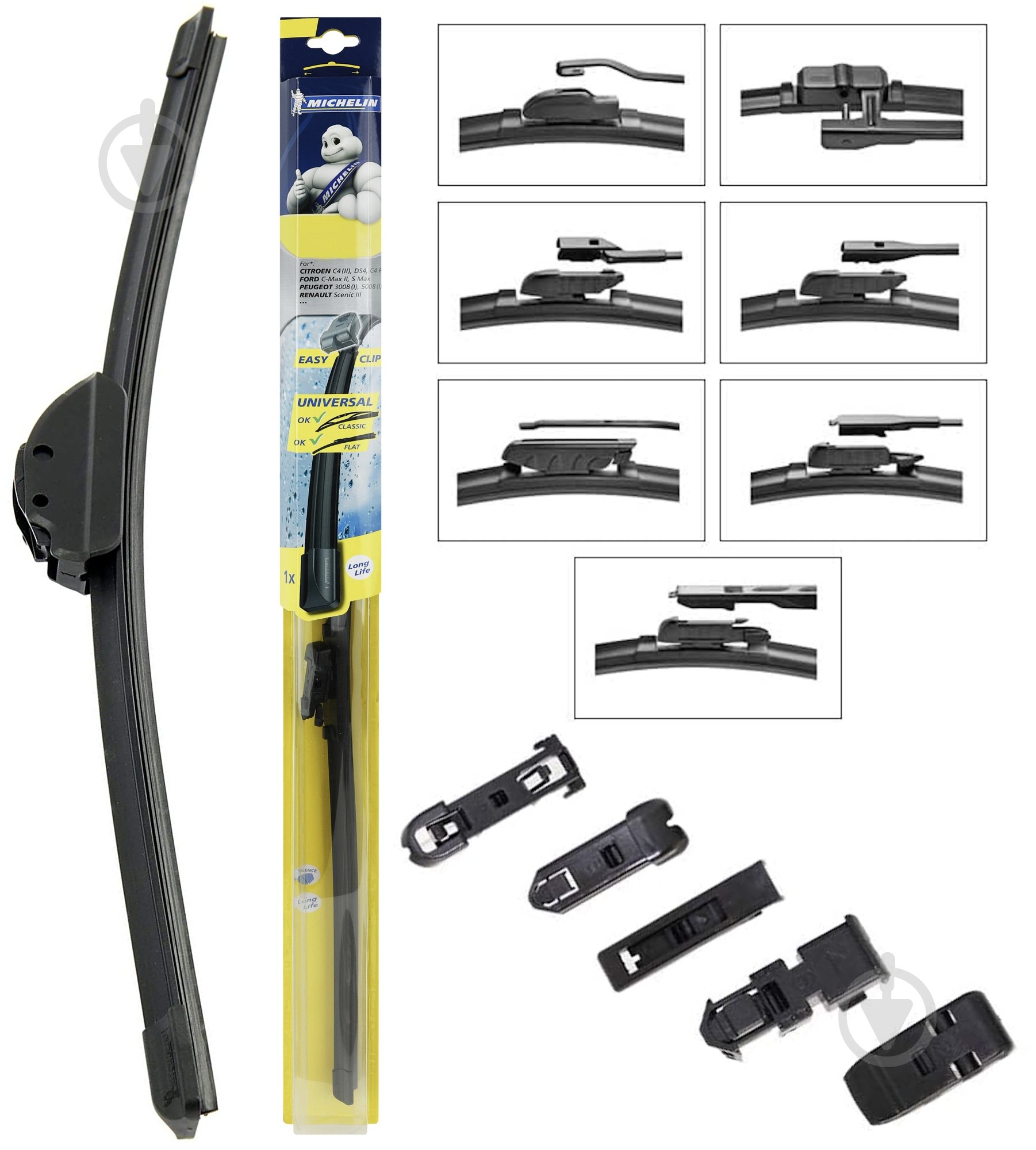 Щетка стеклоочистителя Michelin Total Performance Flat 16" 400 мм 1 шт. - фото 1 Щетка стеклоочистителя Michelin Total Performance Flat 16" 400 мм 1 шт. - фото 1