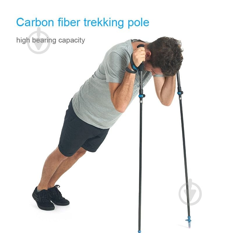 Трекинговая палка Naturehike ST07 NH18D010-Z, 99-115 см, бордовая (1шт) 6927595748480 - фото 4