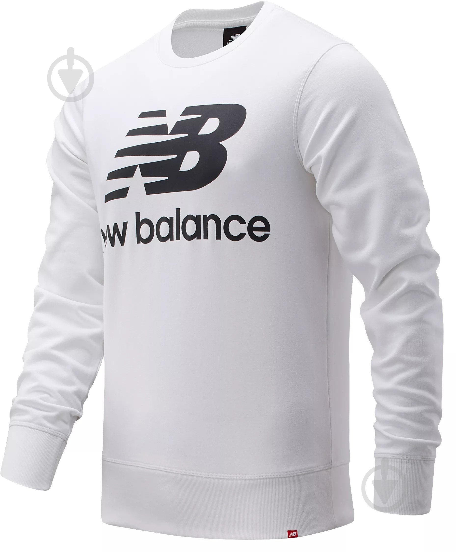 Свитшот New Balance MT03560WT р. S белый - фото 1