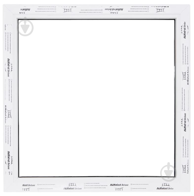 Окно глухое ALMplast 4K 500x500 мм без открывания - фото 1 Окно глухое ALMplast 4K 500x500 мм без открывания - фото 1