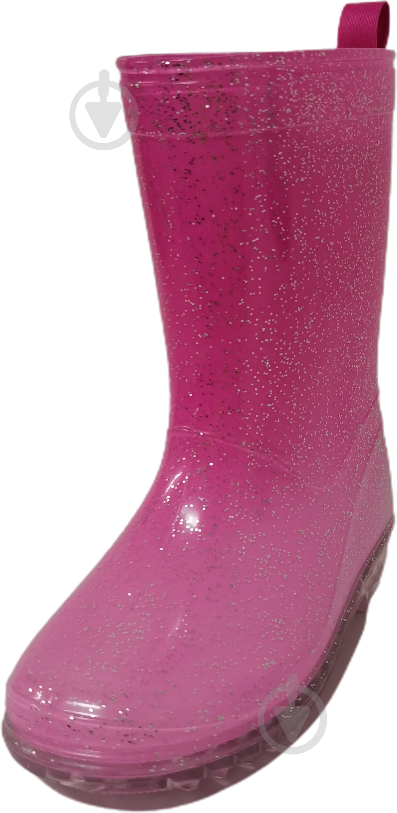 Сапоги резиновые для девочек YuMin Блеск размер 29 розовый - фото 2