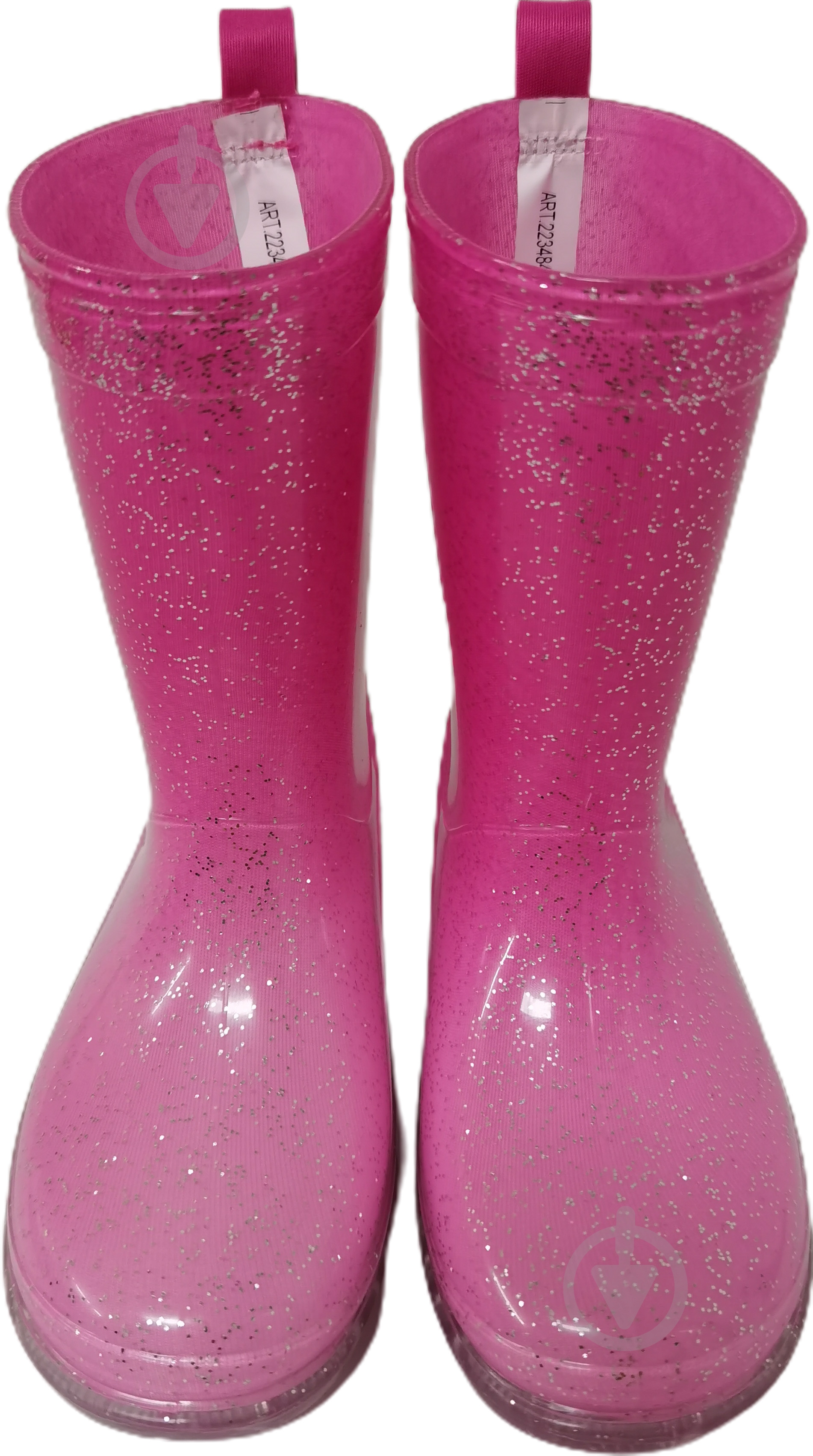 Сапоги резиновые для девочек YuMin Блеск размер 29 розовый - фото 4