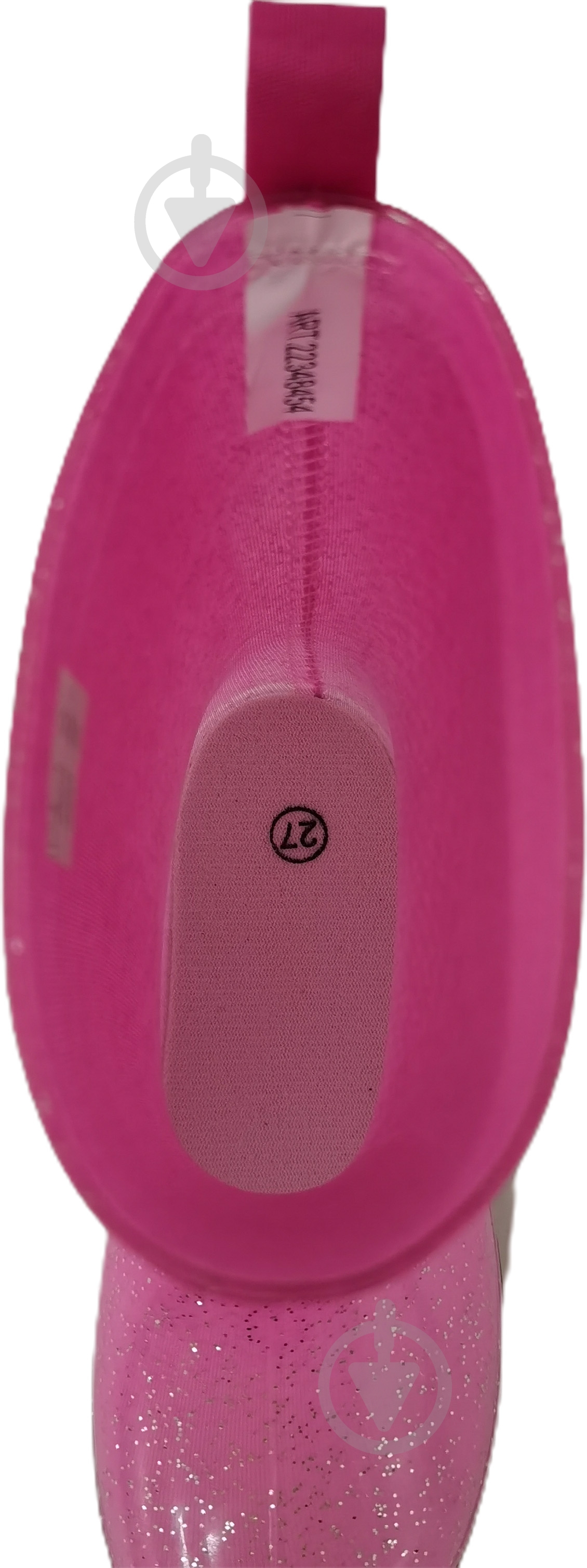 Сапоги резиновые для девочек YuMin Блеск размер 30 розовый - фото 5