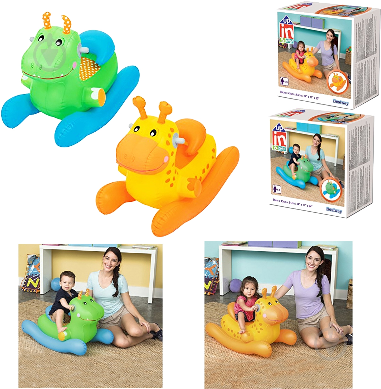 Игрушка надувная Bestway качалка в ассортименте - фото 6 Игрушка надувная Bestway качалка в ассортименте - фото 6