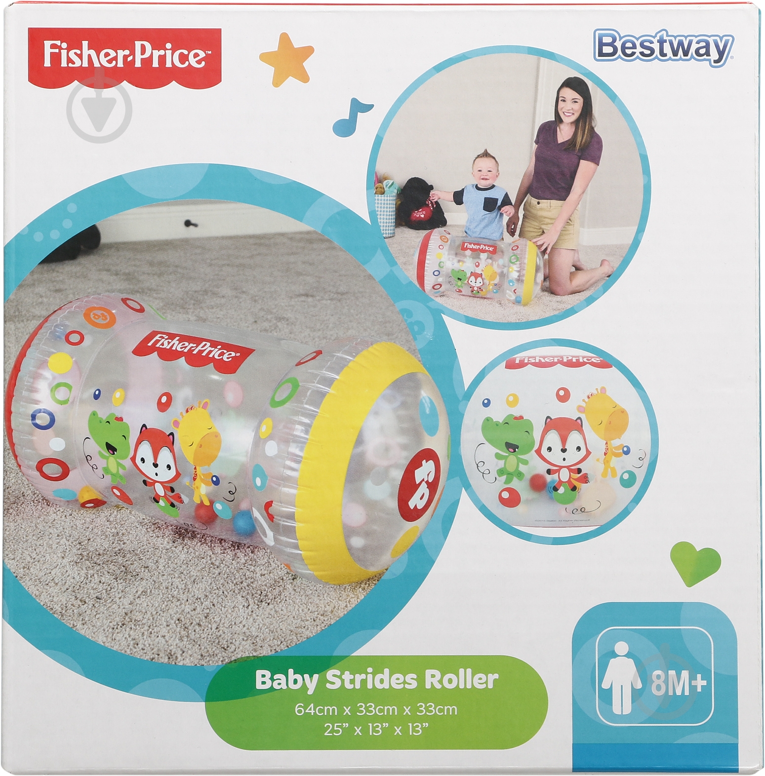 Игрушка Bestway надувний ролик 64x33x33 см - фото 1
