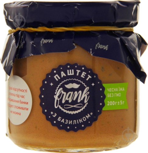 Паштет Frank с базиликом 200 г - фото 1