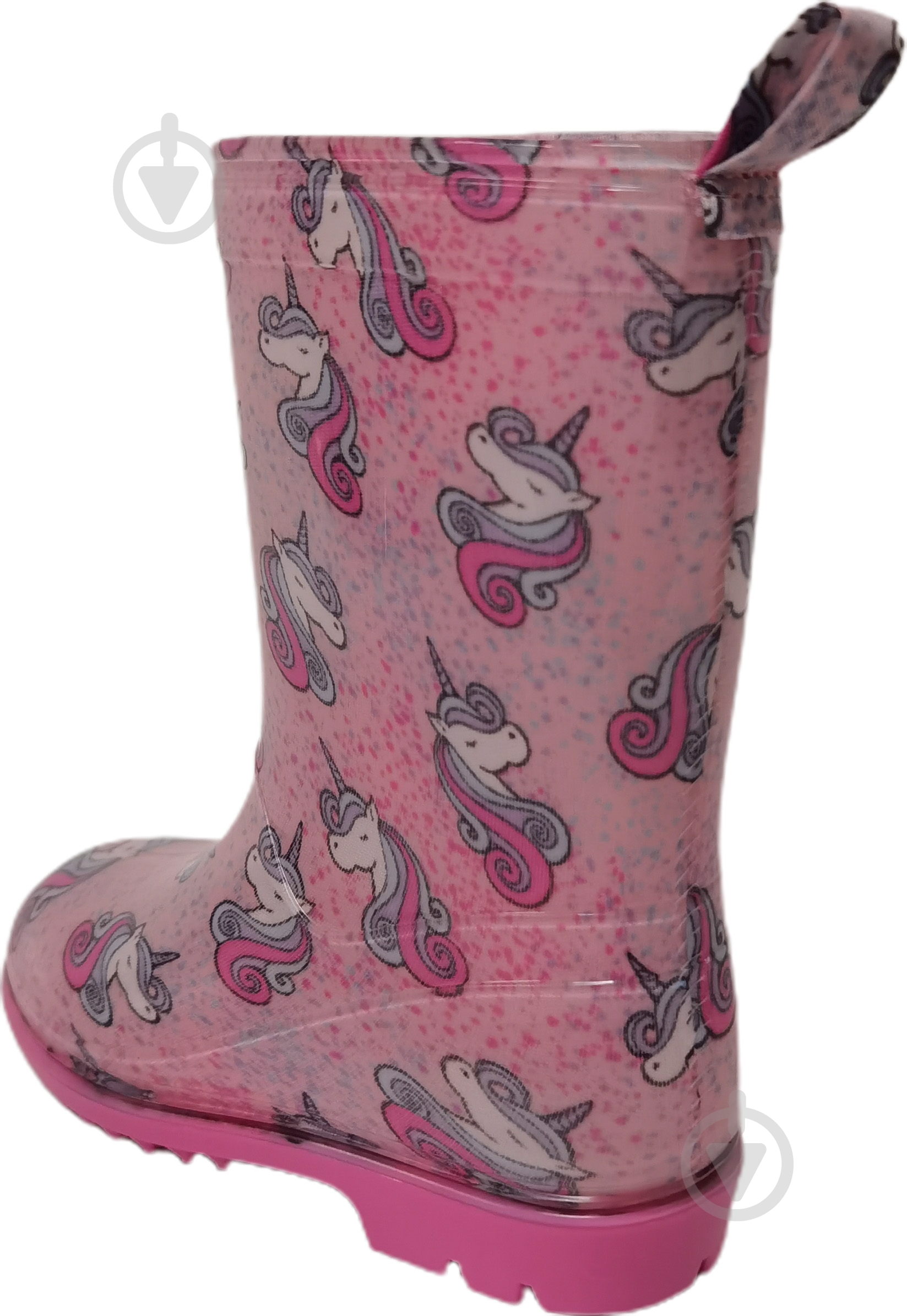 Сапоги резиновые для девочек YuMin Единорог размер 26 розовый - фото 3