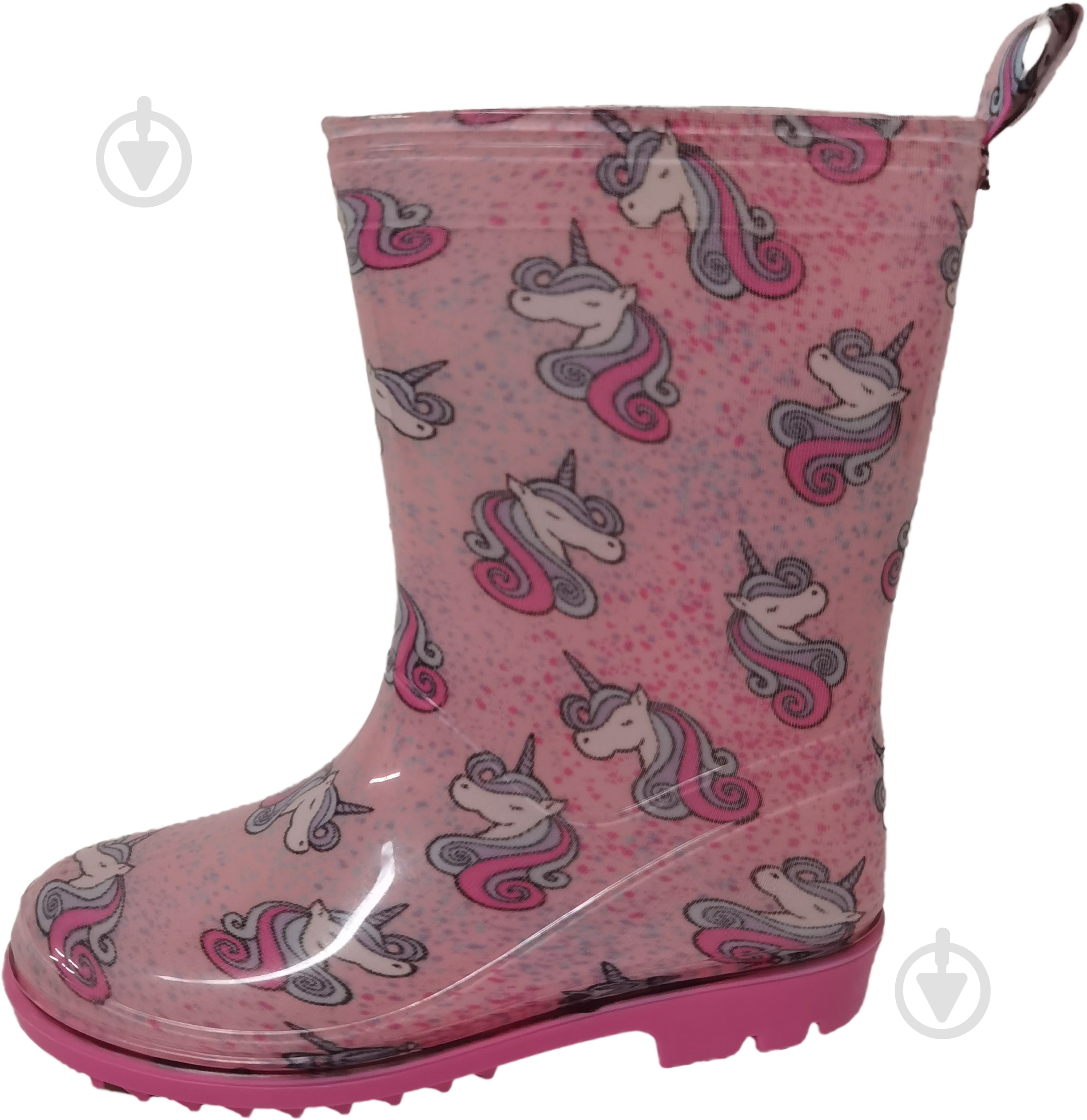 Сапоги резиновые для девочек YuMin Единорог размер 26 розовый - фото 1