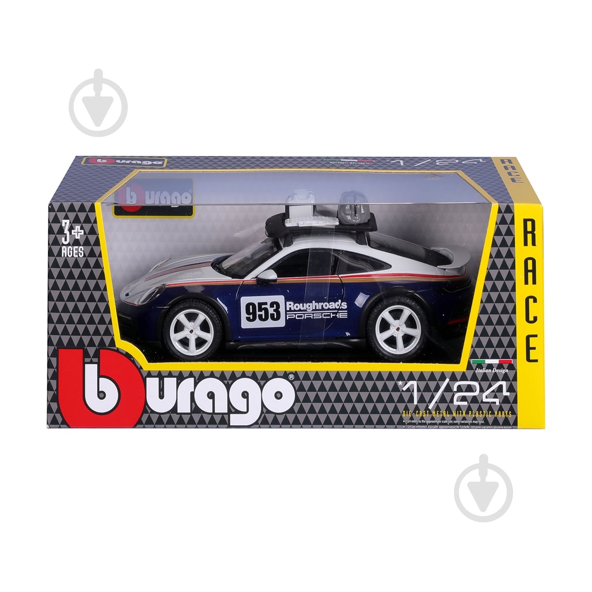 Автомодель Bburago 1:24 Porsche 911 Dakar 18-28029 - фото 2