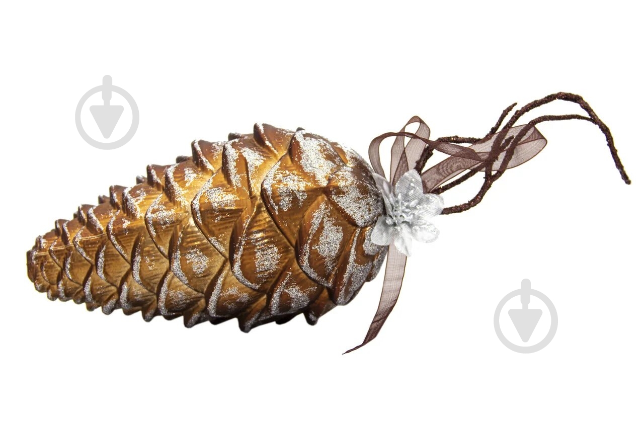 Елочная игрушка Девилон Шишка 032273 18 см - фото 1