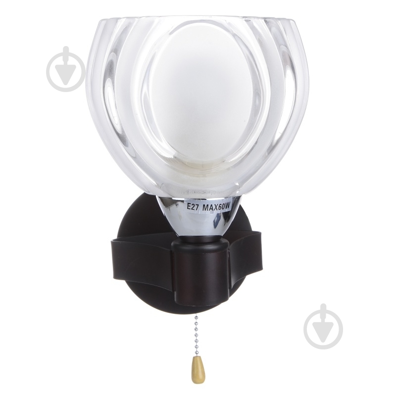 Бра Brille LK-249W 60 Вт E27 коричневий l66-077 - фото 1
