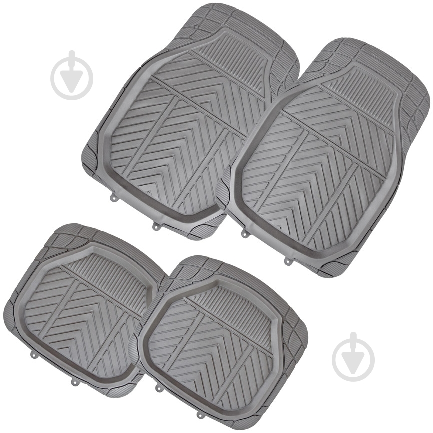 Коврики автомобильные Vitol серые универсальные - фото 2 Коврики автомобильные Vitol серые универсальные - фото 2