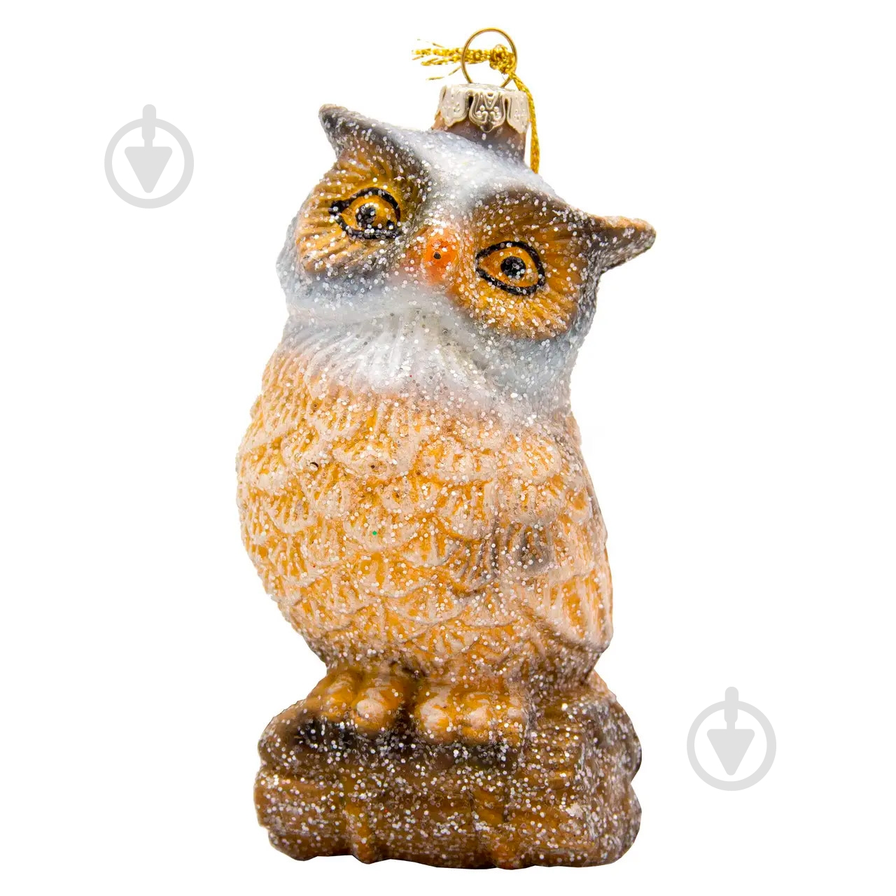 Подвеска пластиковая Девилон Сова 12 см бежевый 190156 - фото 1