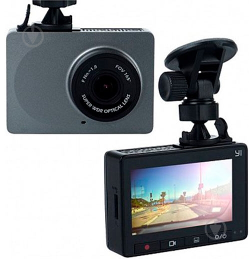 УЦЕНКА! видеорегистратор Xiaomi Yi Car DVR 1080P WiFi Gray (287450) (УЦ №6) - фото 6