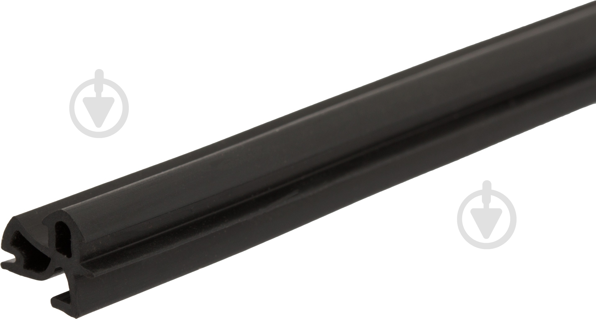 Уплотнитель в паз фигурный резиновый 4х8 мм черный - фото 1