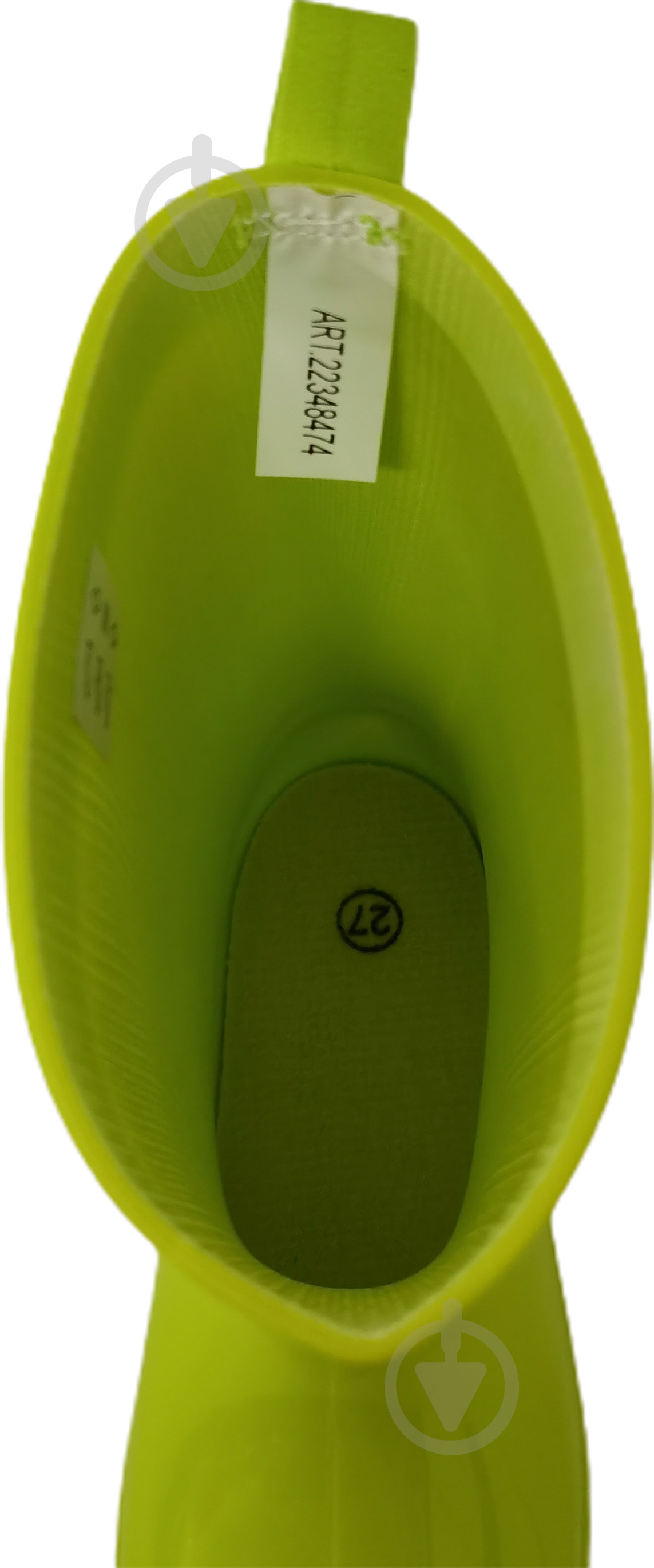 Сапоги резиновые для девочек YuMin Классик размер 30 салатовый - фото 4