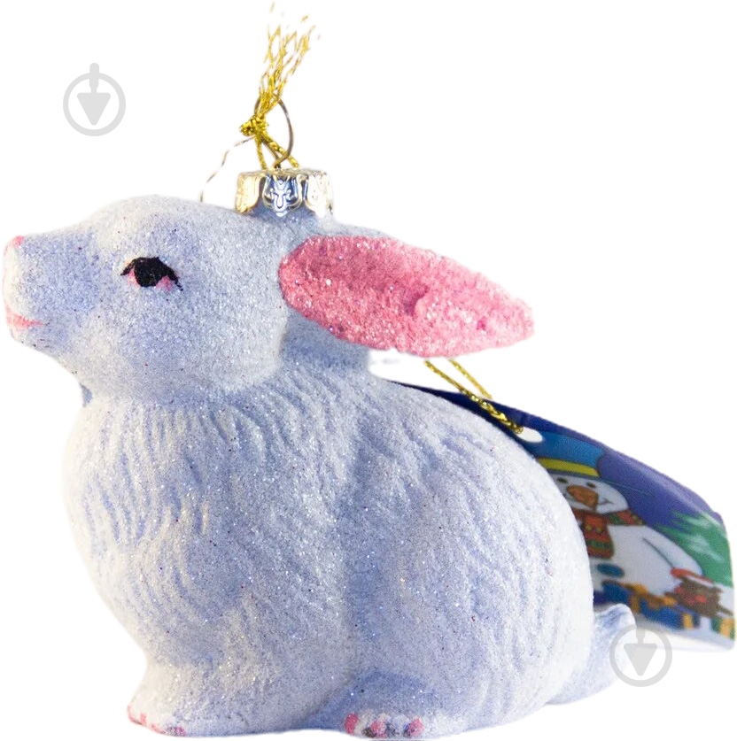 Елочная игрушка Девилон Кролик 9 см 190200 - фото 1