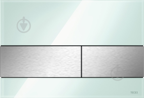 Панель смыва TECE square стекло зеленое 9240804 - фото 1