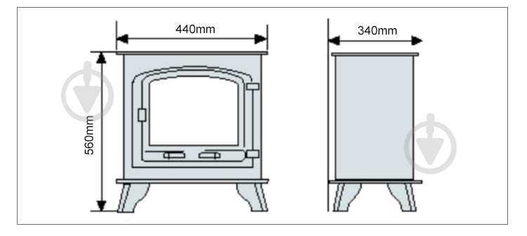 Печь-камин BonFire чугунная BF060 - фото 6