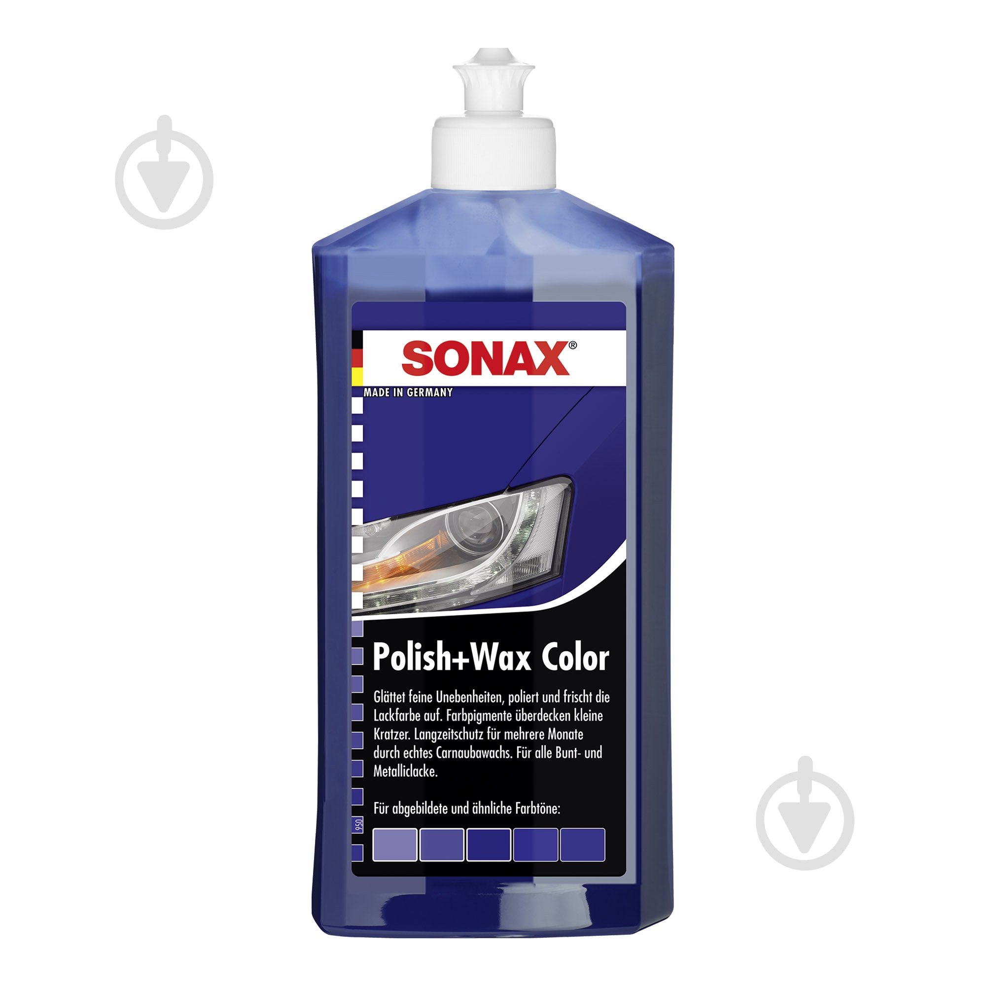 Поліроль кузова з воском синій SONAX Polish & Wax Color NanoPro 250 мл - фото 1