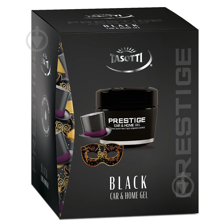 Ароматизатор на панель приборов Tasotti Gel Prestige Black 50 мл - фото 1