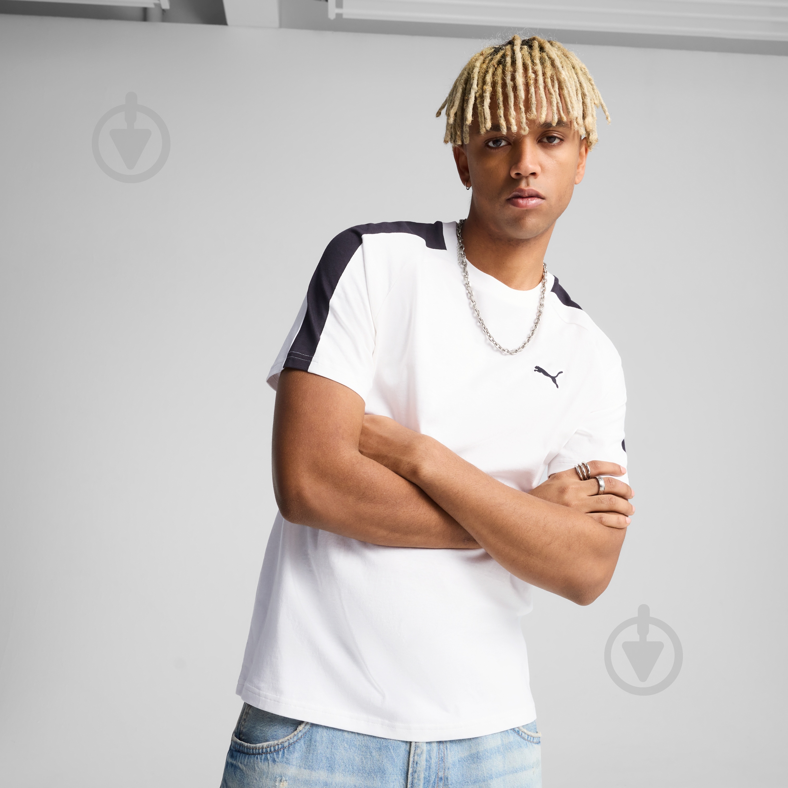 Футболка Puma T7 Tee 62959202 р.M белый - фото 3 Футболка Puma T7 Tee 62959202 р.M белый - фото 3
