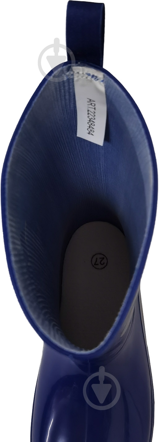 Чоботи гумові для дівчаток YuMin Класік розмір 26 синій - фото 4