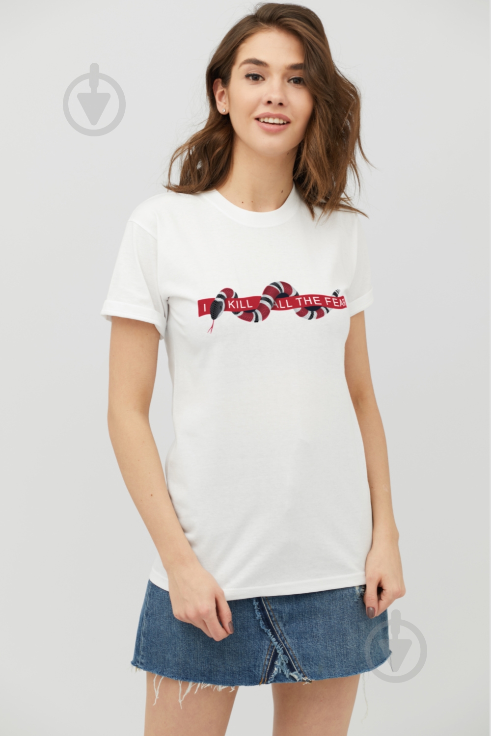 Футболка YAPPI 2702199 р.M белый - фото 1