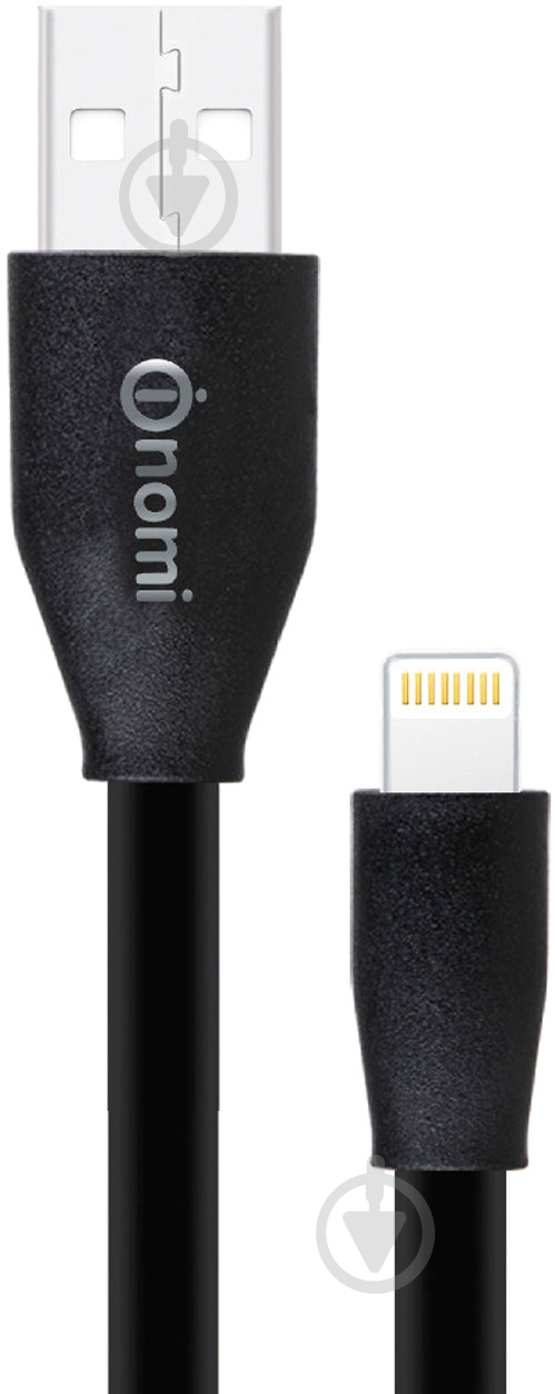Кабель Nomi Lightning – USB 1.5 м черный DCF 15i - фото 1