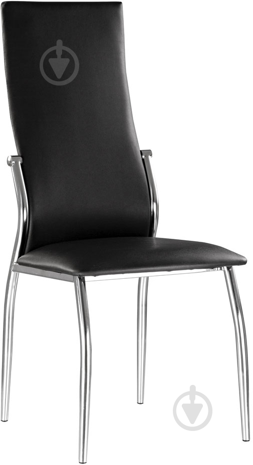 Стілець обідній Nowy Styl Martin Chrome (Box) V-14 хром/чорний - фото 1