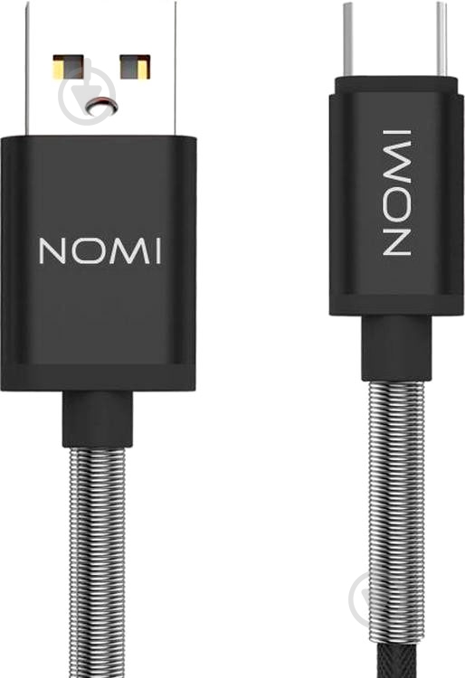 Кабель Nomi USB Type-C 1 м чорний DCMQ 10c - фото 1 Кабель Nomi USB Type-C 1 м чорний DCMQ 10c - фото 1