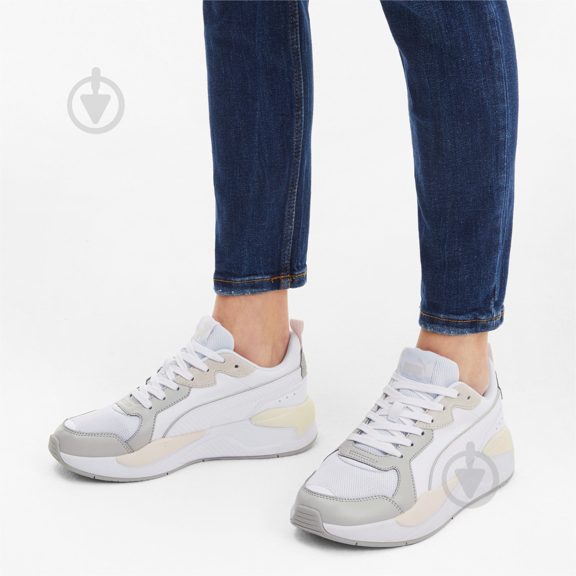 Кросівки чоловічі демісезонні Puma X-Ray Game 37284904 р.44,5 білі - фото 7