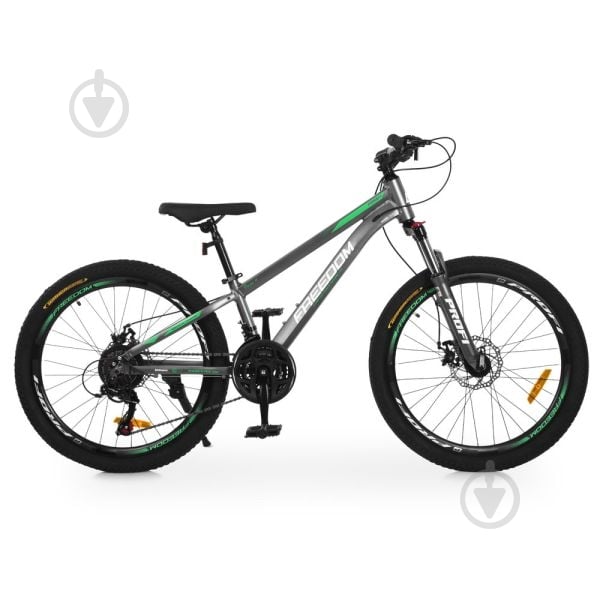 Велосипед Profi FREEDOM темно-сірий FD-2402 - фото 1