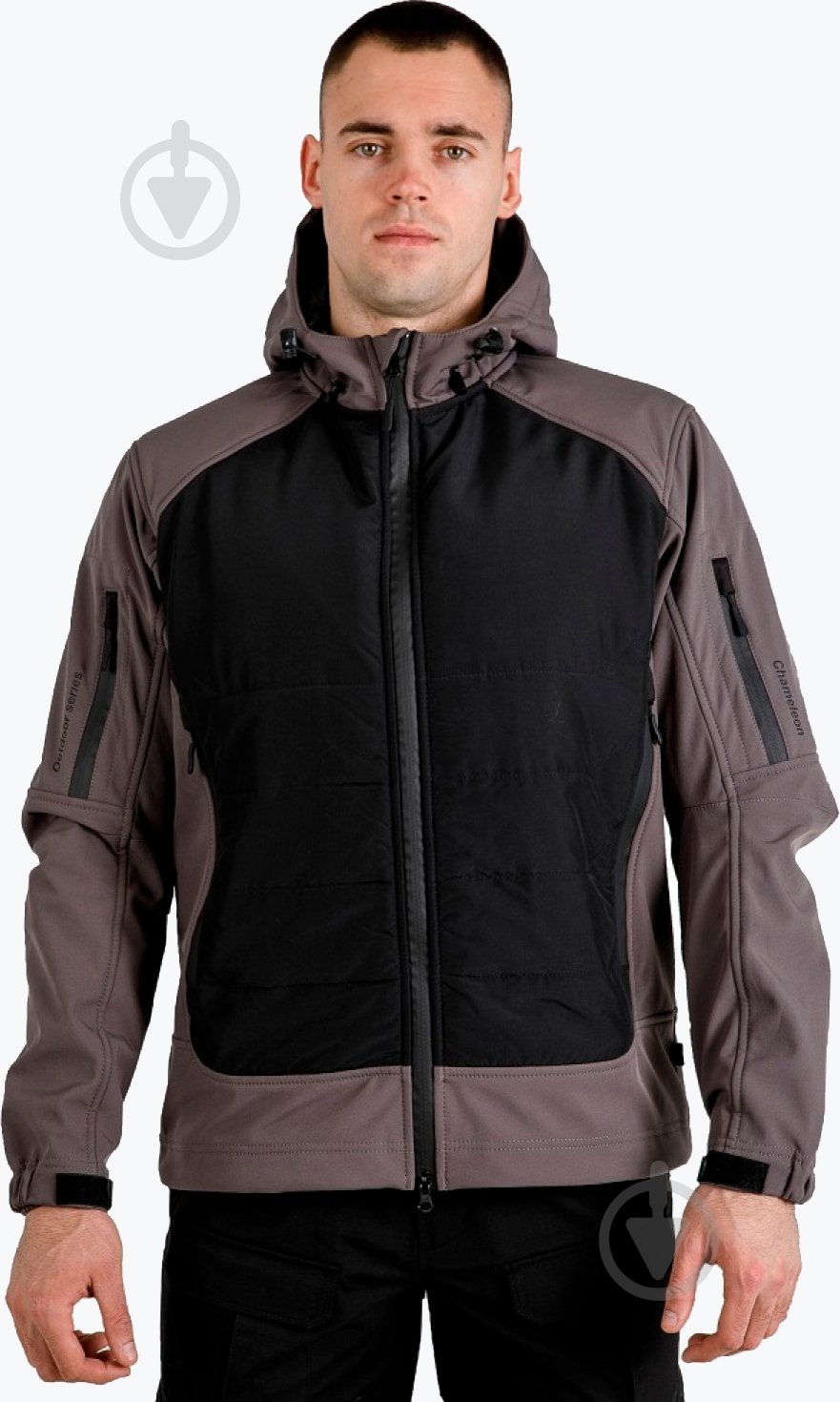 Куртка мужская демисезонная Chameleon SOFT SHELL GLADIATOR р.M серо-черная - фото 9