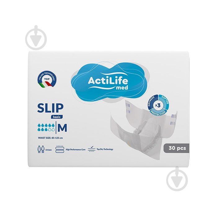 Подгузники ActiLife Med Basic M 30 шт. - фото 1 Подгузники ActiLife Med Basic M 30 шт. - фото 1