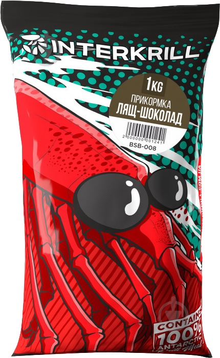 Прикормка INTERKRILL Bream - Chocolate 1000 г шоколад - фото 1