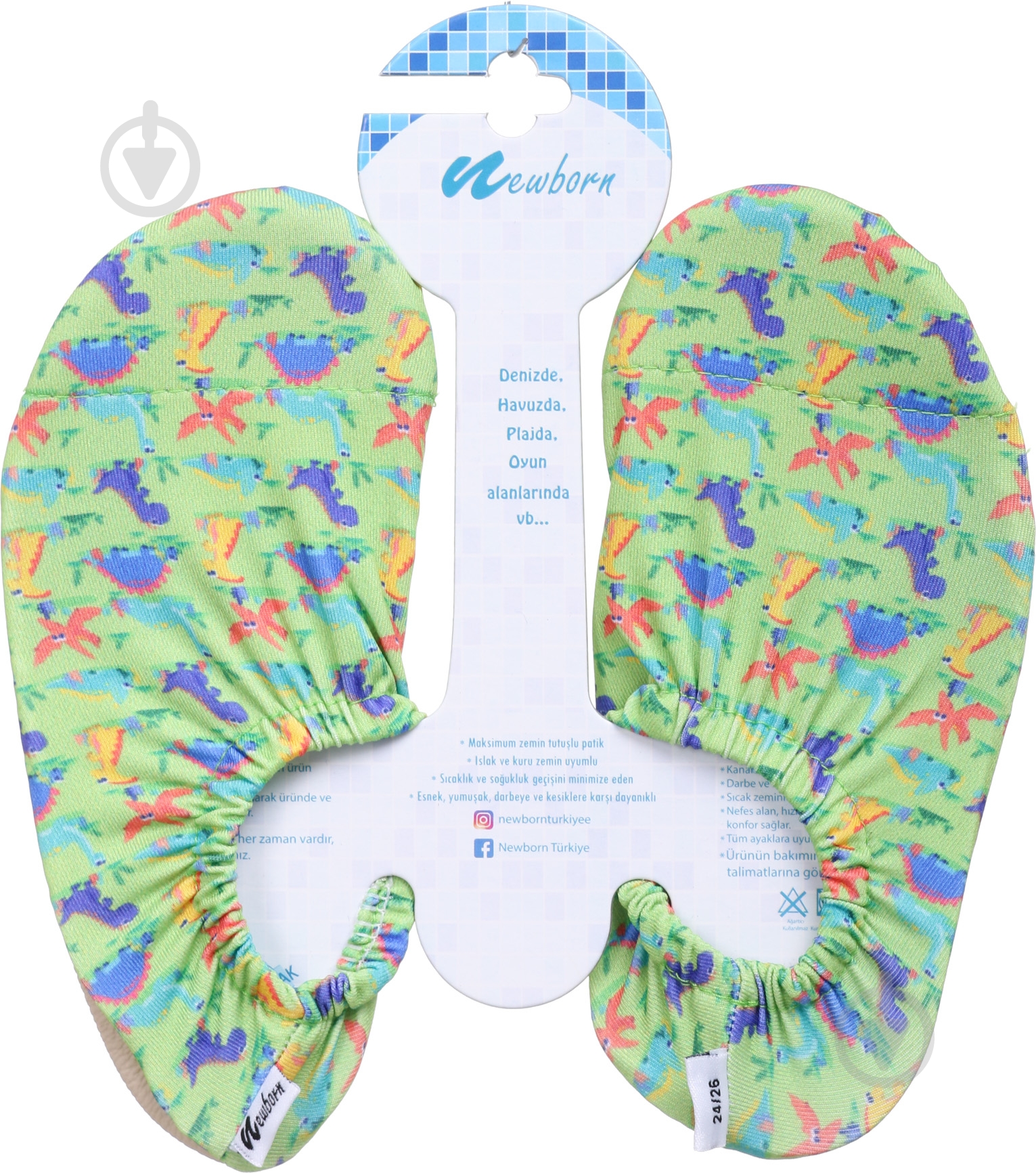 Шкарпетки для плавання для хлопчика Newborn Aqua Socks Dino Park р.24/26 NAQ4012 - фото 2
