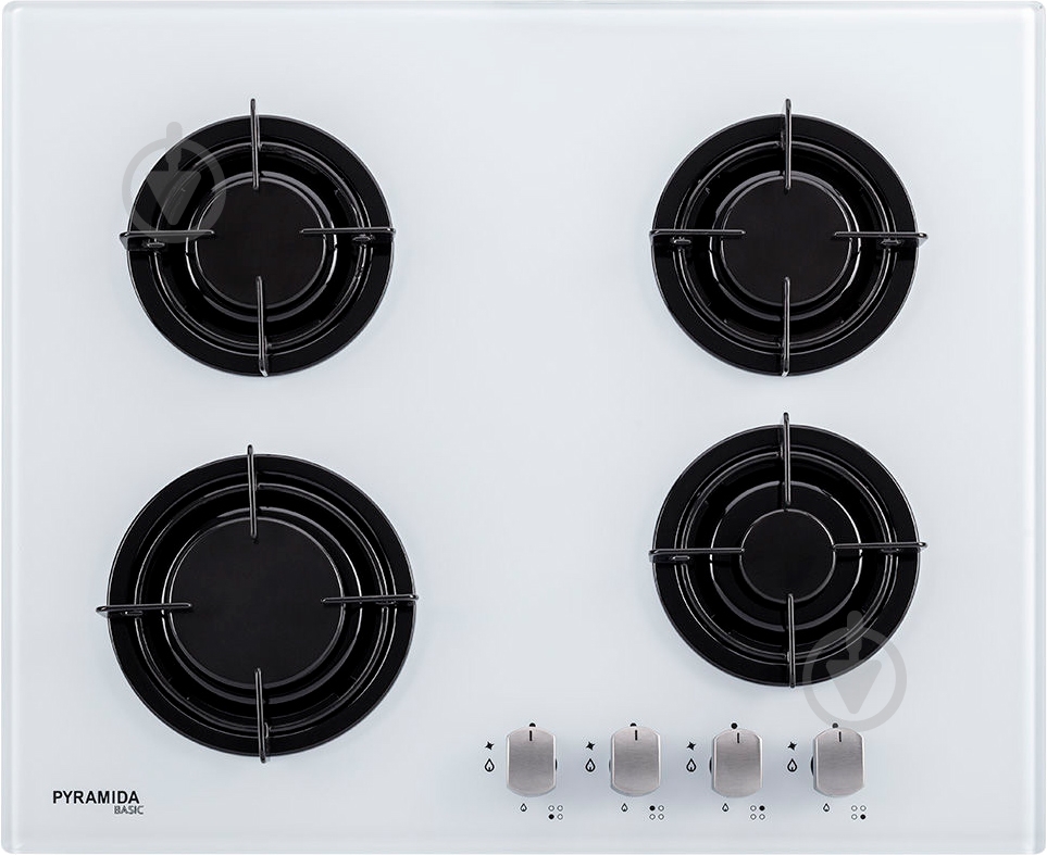 Варочная поверхность газовая Pyramida PFG 646 WH - фото 1