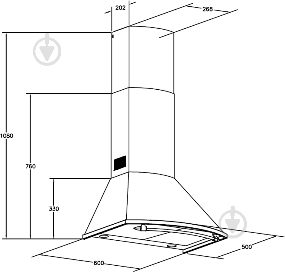 Вытяжка Pyramida KM 60/B BL RUSTICO - фото 11